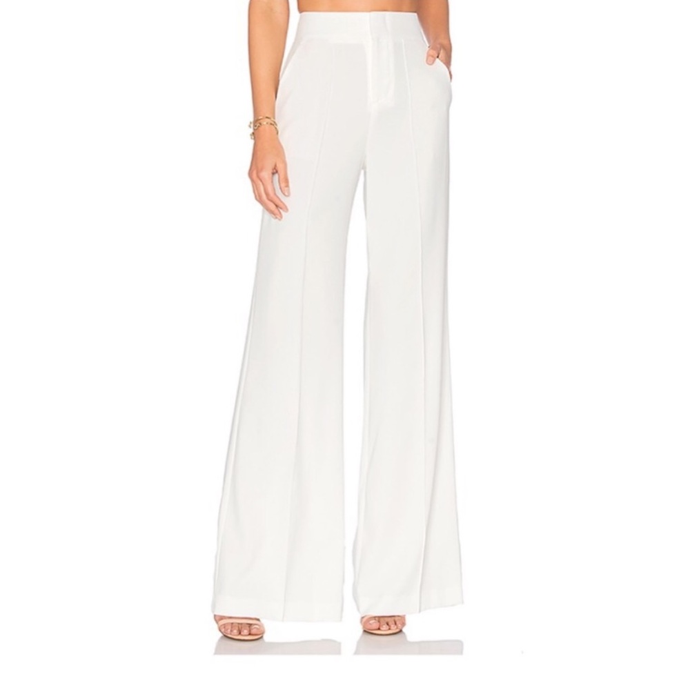 Alice + Olivia white employed pants